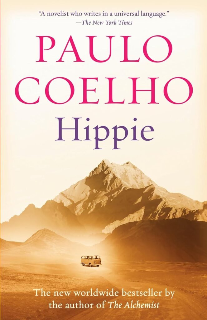Cover of 'Hippie' by Paulo Coelho, depicting a journey of love and enlightenment