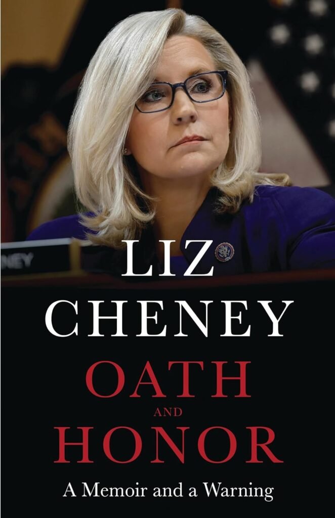 Cover of 'Oath and Honor' by Liz Cheney, a memoir emphasizing the importance of constitutional integrity and the rule of law in turbulent times