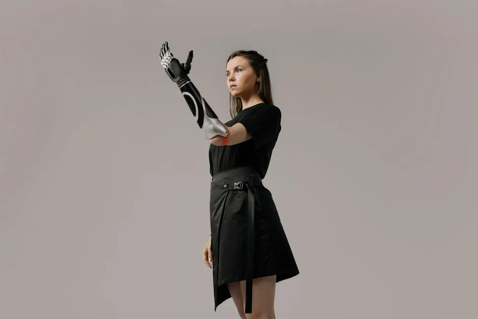 Woman in Black Dress With Black Leather Gloves