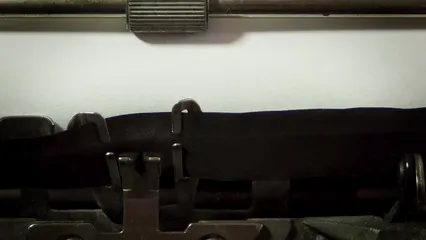 Horizontal video: Person typing using an old typewriter 2750158. Duration: 41 seconds. Resolution: 3840x2160